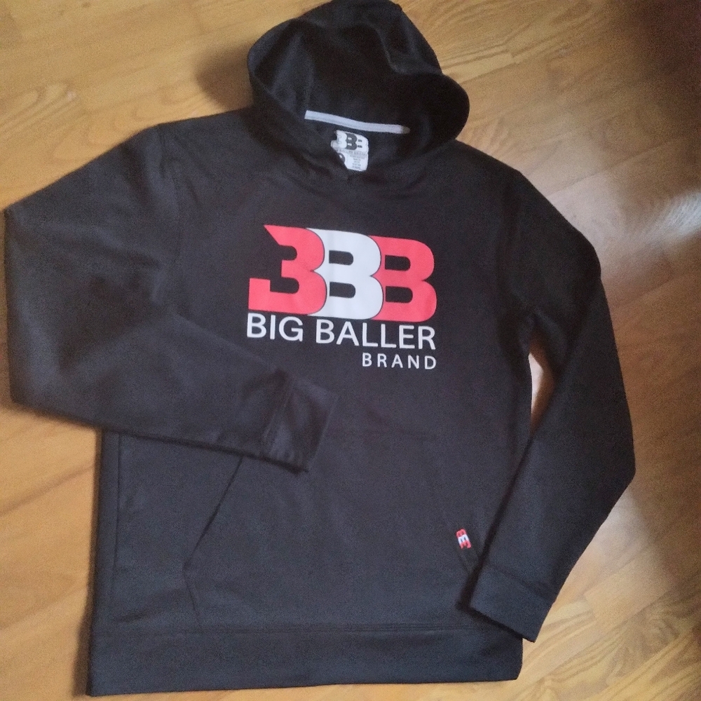BBB Big Baller Brand Black  Hoodie Kids Athletic Streetwear Small